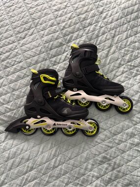 Rollerblade Macroblade 80 Men's Black/Lime Inline Skates Size 7
